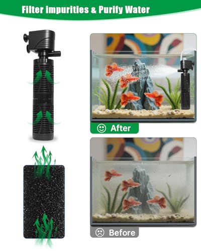 20W Submersible Aquarium Filter for 50