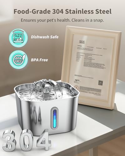 Stainless Steel Cat Water Fountain