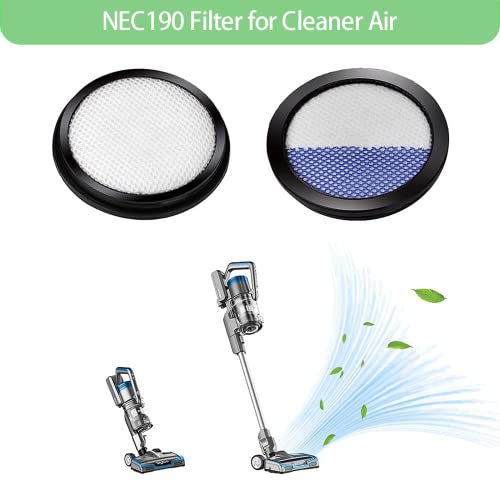 6 Pack Replacement Filter for Eureka NEC280TL Cordless Stick Vacuum Cleaner (6 Count)