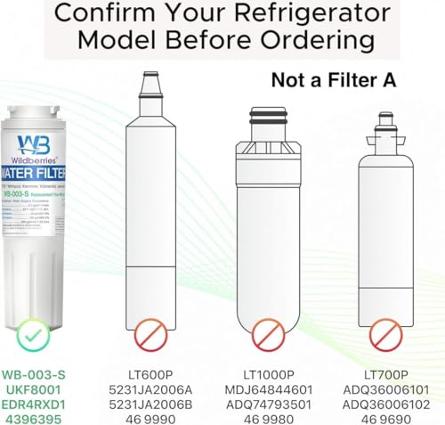 UKF8001 Refrigerator Water Filter 4 Replacement for Whirlpool®
