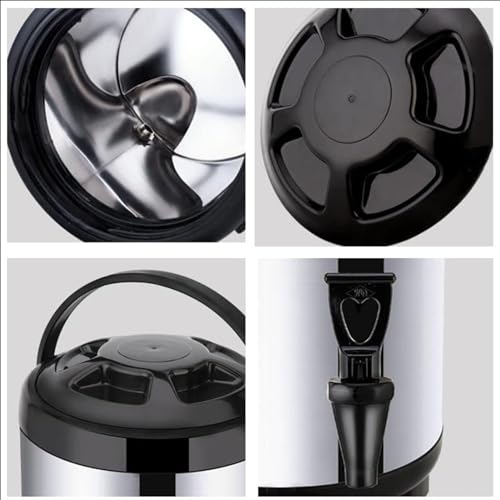 Hot and Cold Water Dispenser with Faucet Portable Insulated Beverage Kettle 8L