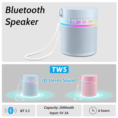 Stainless Steel Water Bottle with Portable Bluetooth Speaker TWS