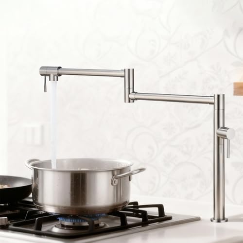 Brass Pot Filler Faucet Deck Mount