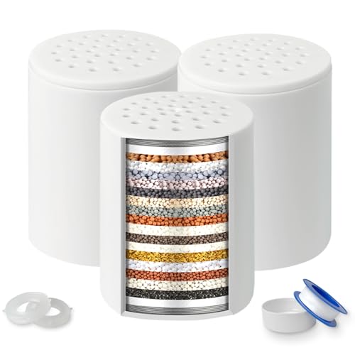 3 Pack 20 Stage Shower Filter Replacement Cartridge (3 Count)