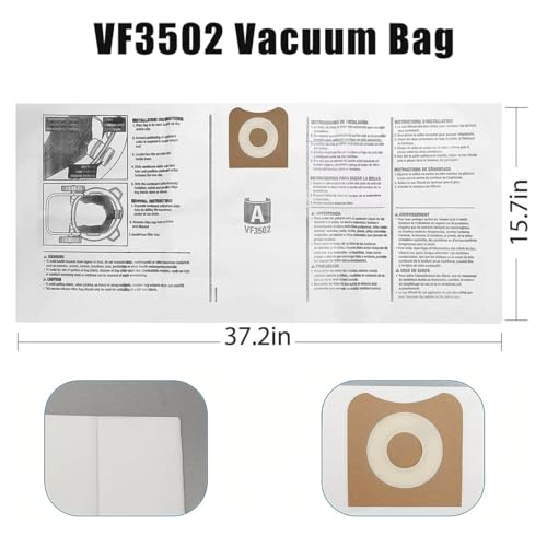 VF4000 Replacement Filters for Ridgid Shop Vac 72947 Wet (4 Count)