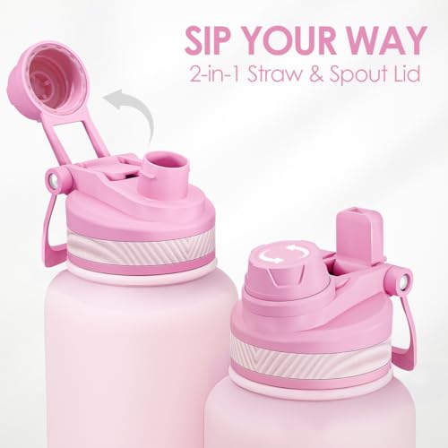 Stainless Steel Water Bottle with Strap 32oz