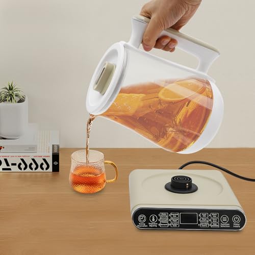 Electric Kettle Tea Maker with Filter & Stew Pot