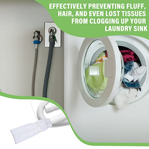 24 Pack Washing Machine Lint Traps with Cable Ties (24 Count)