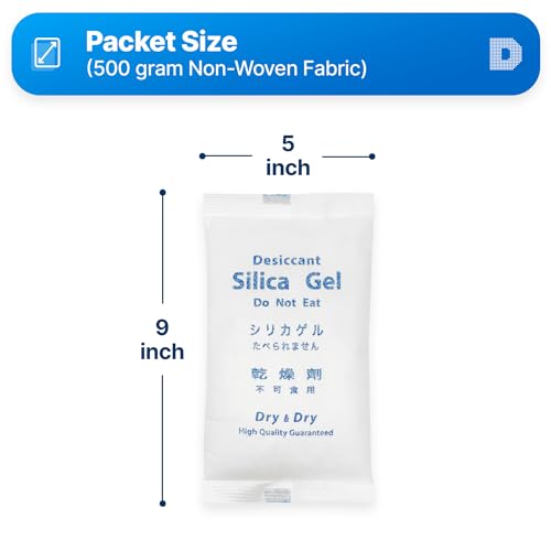 500 Gram [40 Packet] Silica Gel Packets (40 Count)