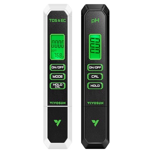 Digital pH Meter TDS EC Meter for Water 0.01 Accuracy Hydroponics