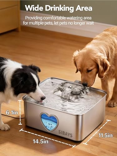 15L Large Dog Water Fountain
