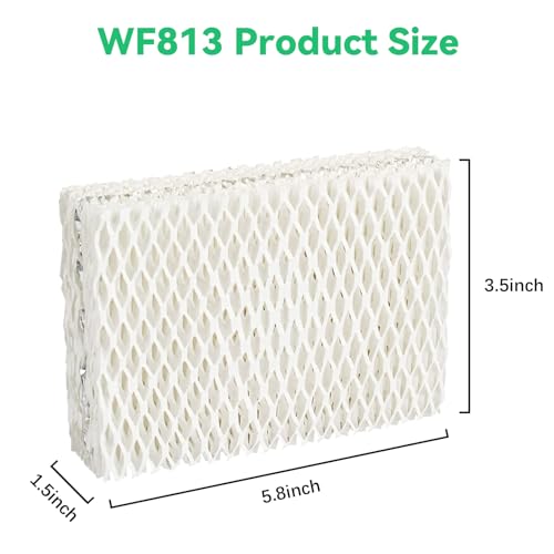 6 Pack WF813 Humidifier Filters Replacement Compatible with Equate EQWF813 PCWF813 Relion RCM832 RCM (6 Count)