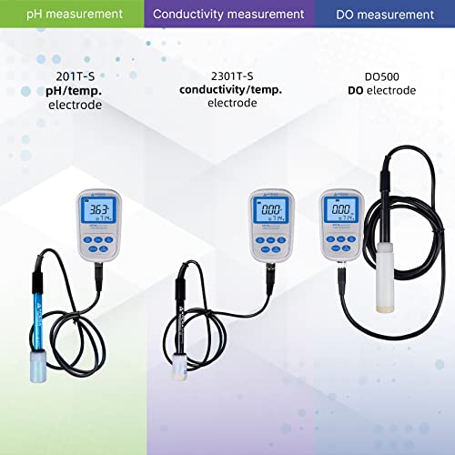 SX736 pH/DO/Conductivity/TDS/Salinity/Resistivity Portable Handheld Multiparameter 7-in-1 Meter Kit