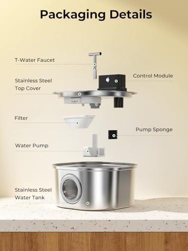Stainless Steel Cat Water Fountain