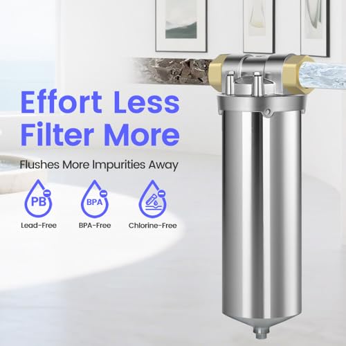 NSF ANSI 42 Certification Stainless Steel Filter Housing for 10" Filter Cartridge