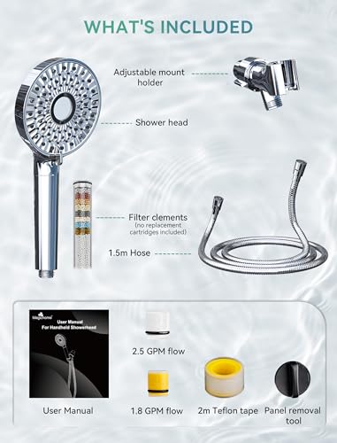 Filtered Shower Head with Handheld