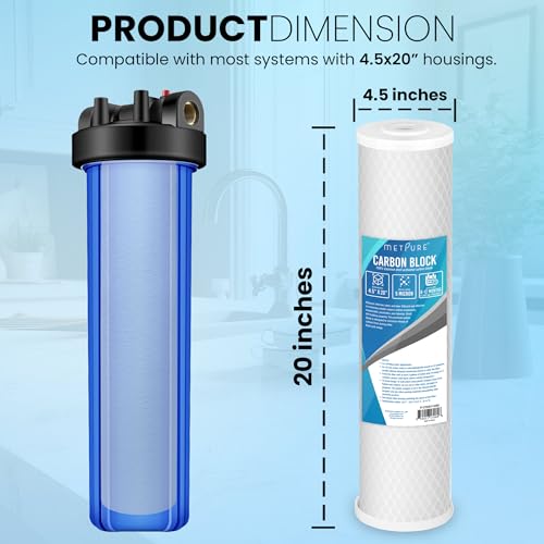 5 Micron 20" x 4.5" Carbon Block Water Filter