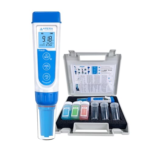 LLC AI312 Apera Instruments Premium Series PH60F Flat pH Pocket Tester Kit for Surface pH Test e.g. Skin