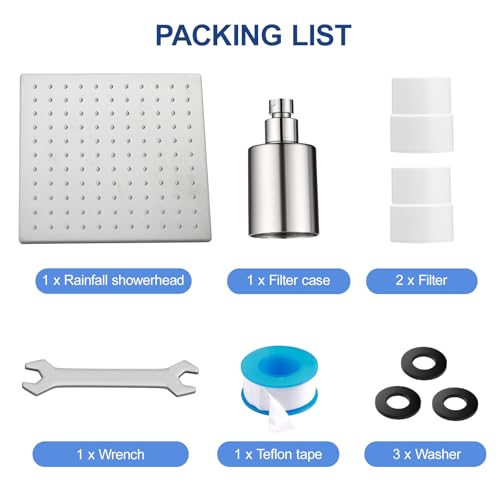 Filtered Shower Head for Hard Water