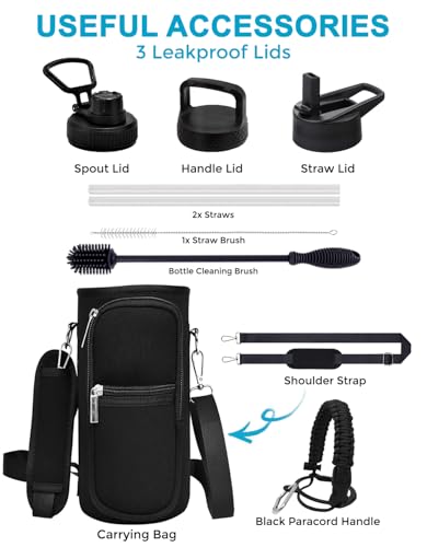 Travel Water Bottle with Carrying Bag