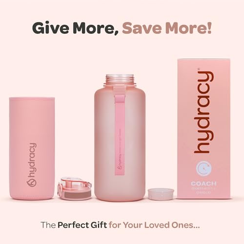 Motivational Water Bottle with Time Marker & Fruit Infuser 64 oz