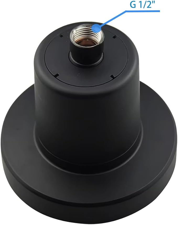 Cascada High-Pressure Filtered Shower Head with 20-Stage Filter Water Softener (Matt Black)
