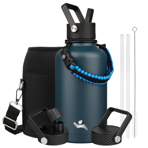 64 oz Insulated Stainless Steel Water Bottle Jug with Handle