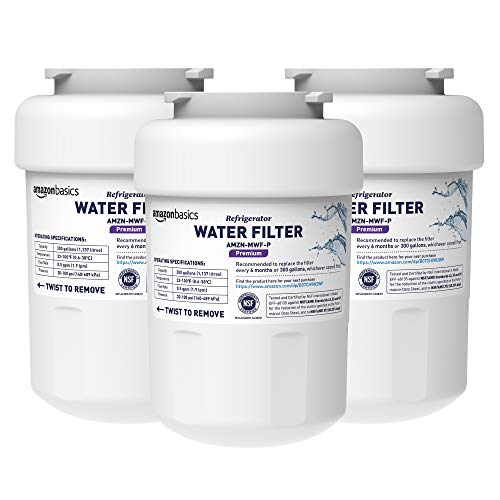Replacement Water Filter Cartridge Compatible with GE MWF Refrigerator (3 Count)