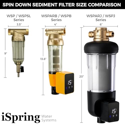 WSP100ARJ NSF Certified Jumbo Spin Down Sediment Filter