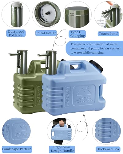 3.5 Gallon Water Jug with Rechargeable Touch Pump