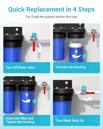 WF10FG Whole House Water Filter for WHF21 (2 Count)