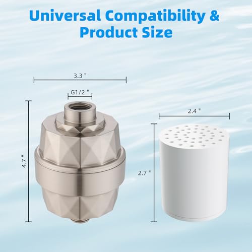 High Output 20 Stage Shower Filter for Hard Water