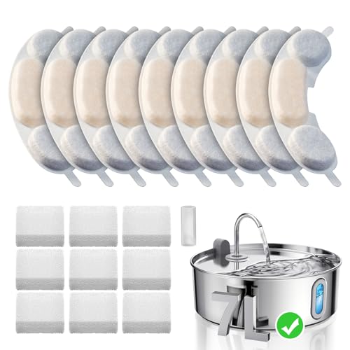 Official 9 PCS Filters & 9 Sponges for 7L (9 Count)