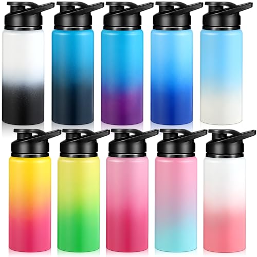 10 Pcs 20oz Aluminum Water Bottles Bulk (10 Count)