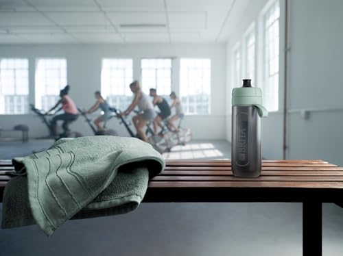 Sports Water Filter Bottle Model Active Dark Green
