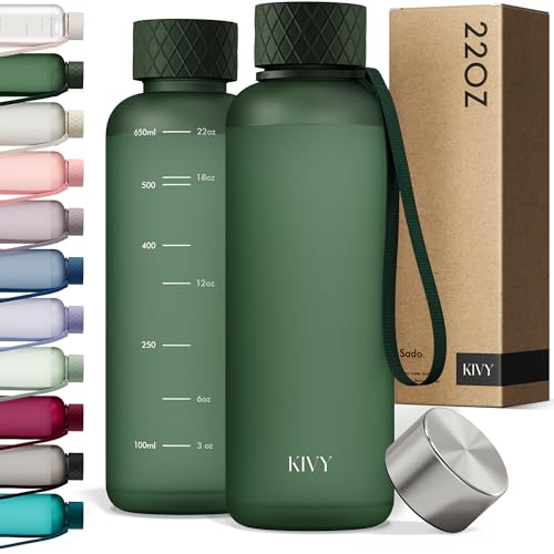 Slim Water Bottle 22oz Lightweight & Shatterproof