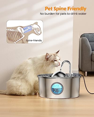 Cat Water Fountain Stainless Steel