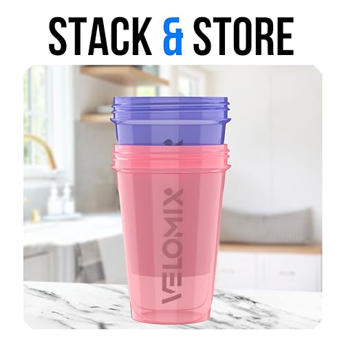2 Pack 20oz Protein Shaker Bottle for Protein Mixes (2 Count)
