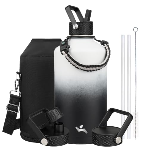 128 oz Insulated Stainless Steel Water Bottle Jug with Handle