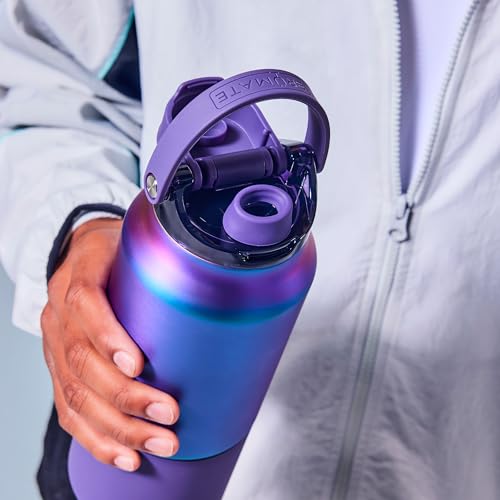 Rise 25oz Water Bottle With 100% Leakproof Covered Silicone Straw