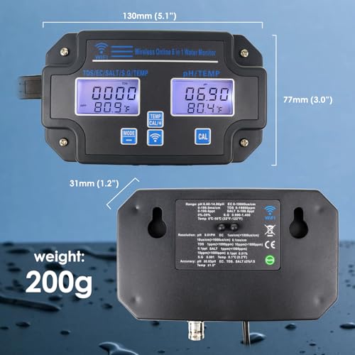 EC pH Monitor for Hydroponics