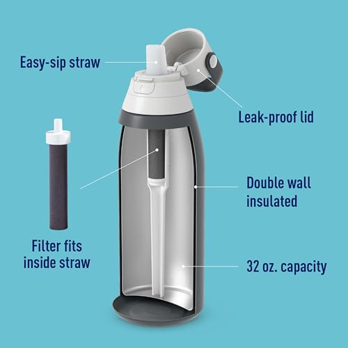 Stainless Steel Premium Filtering Water Bottle