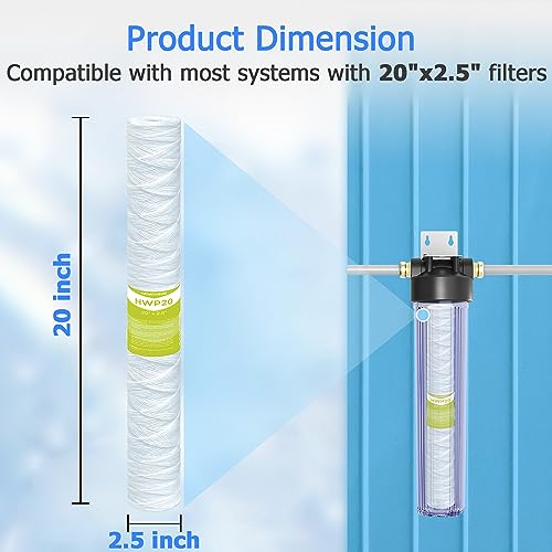 5 Micron Whole House Water Filter Cartridge (6 Count)