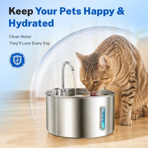 6 Pack Cat Water Fountain Replacement Filters and Sponges (6 Count)