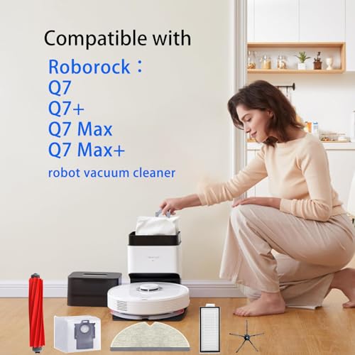 Q7 Replacement Parts Compatible with Roborock Q7 Q7+ Q7 Max Q7 Max+ Robot Vacuum Cleaner (26 Count)