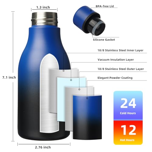 12oz Insulated Water Bottle