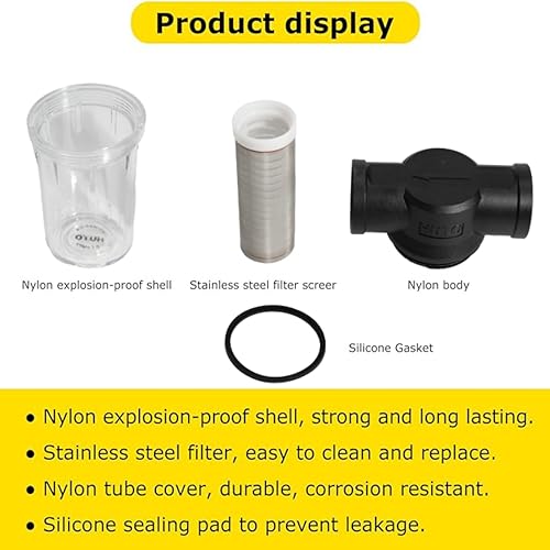 Water Pump Strainer Filter Inlet for High Pressure Washer