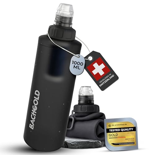 Squeeze Collapsible Water Filter Bottle for Camping