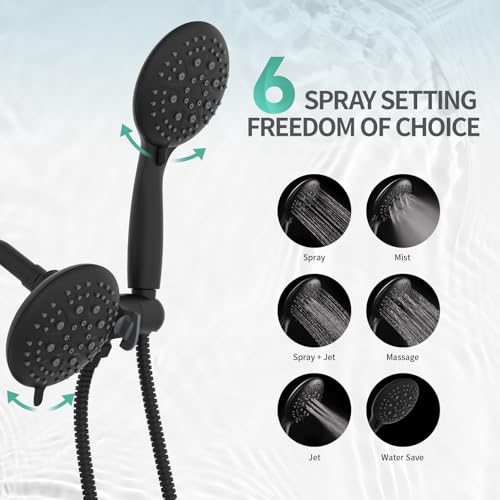 Dual 2 in 1 Shower System with Handheld