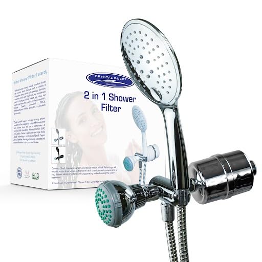 Luxury Shower Power Handheld & Shower Head Combo Filtration System Chrome